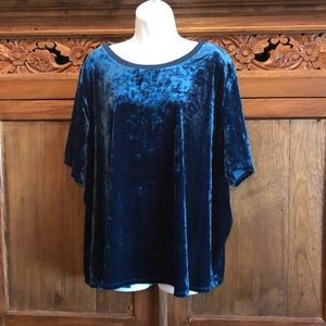 Ava and Viv lush velvet party top. Size 4X